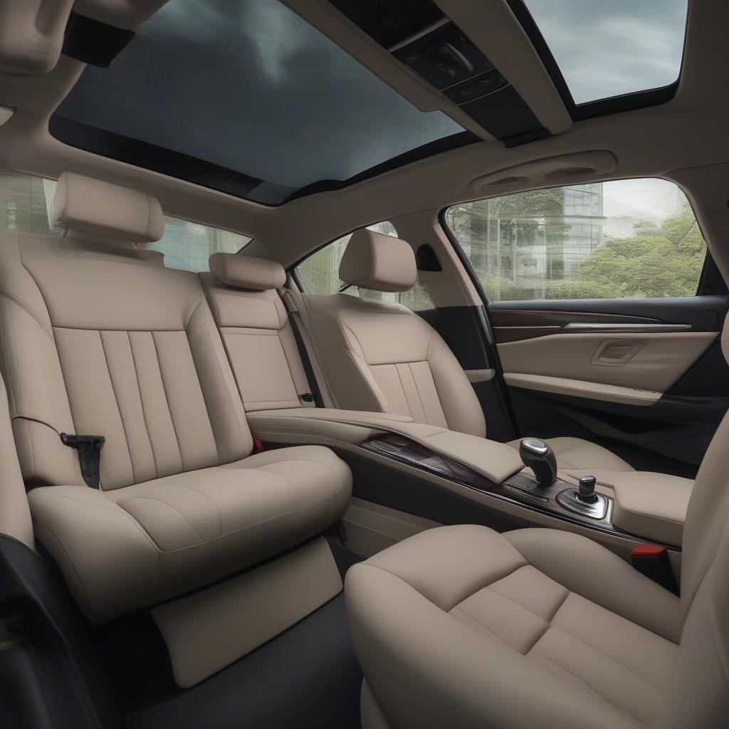 Spacious Interior of BMW 520i