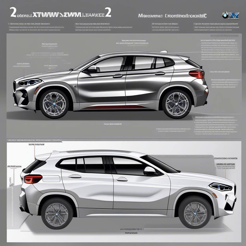 Kích Thước Tổng Thể BMW X2 2018