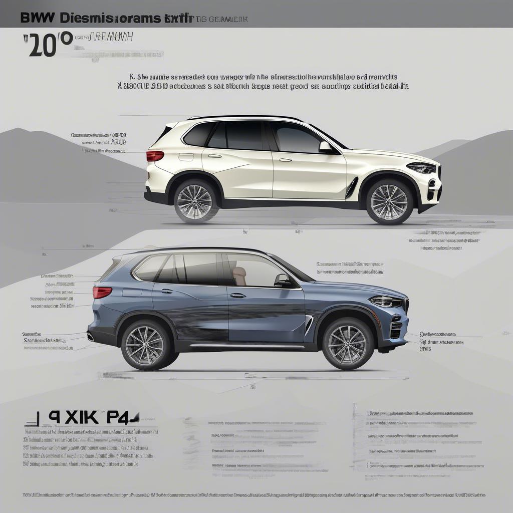 Kích thước tổng thể BMW X5 2019: Chiều dài, rộng, cao