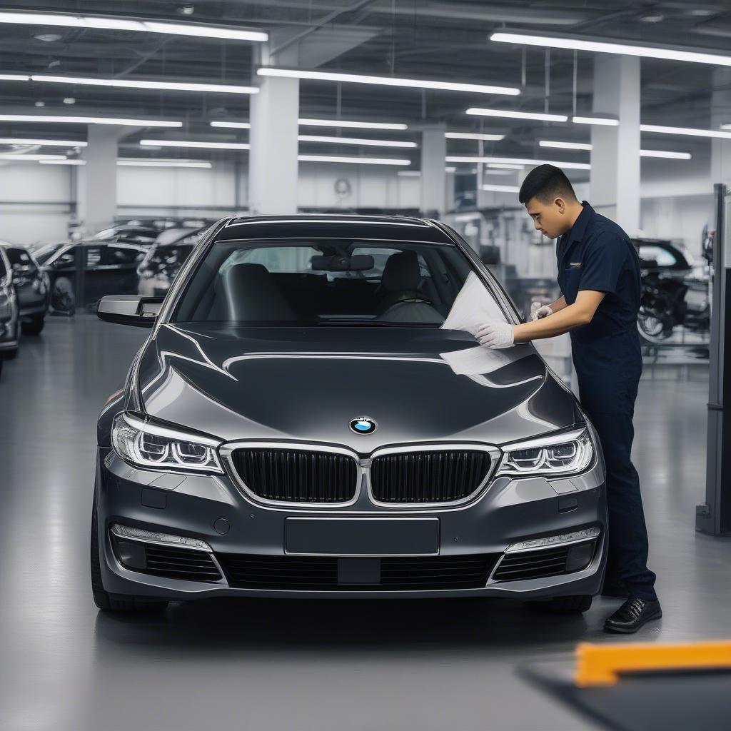 Kiểm tra BMW 520i tại BMW Cầu Giấy