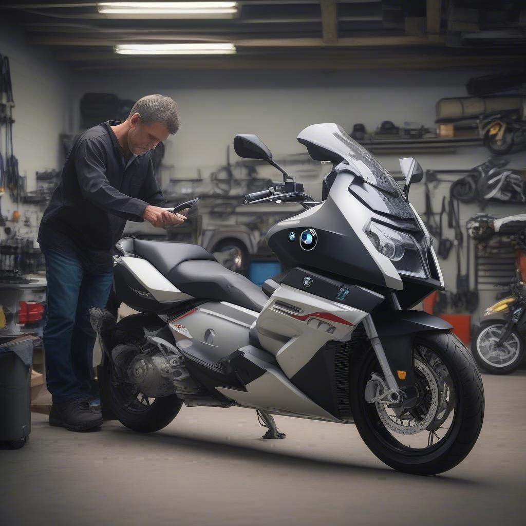 Kiểm tra BMW C600 Sport cũ