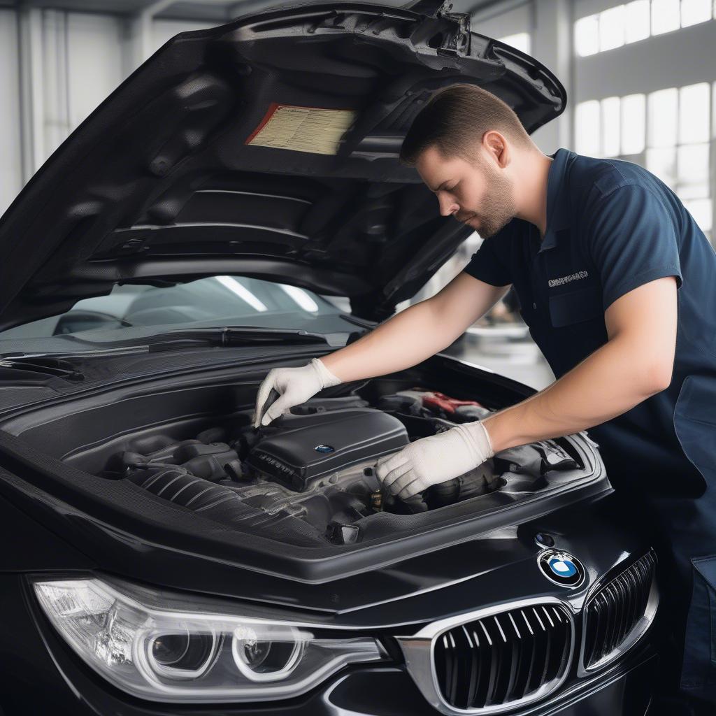 Engine Inspection of a Used BMW 420i Convertible