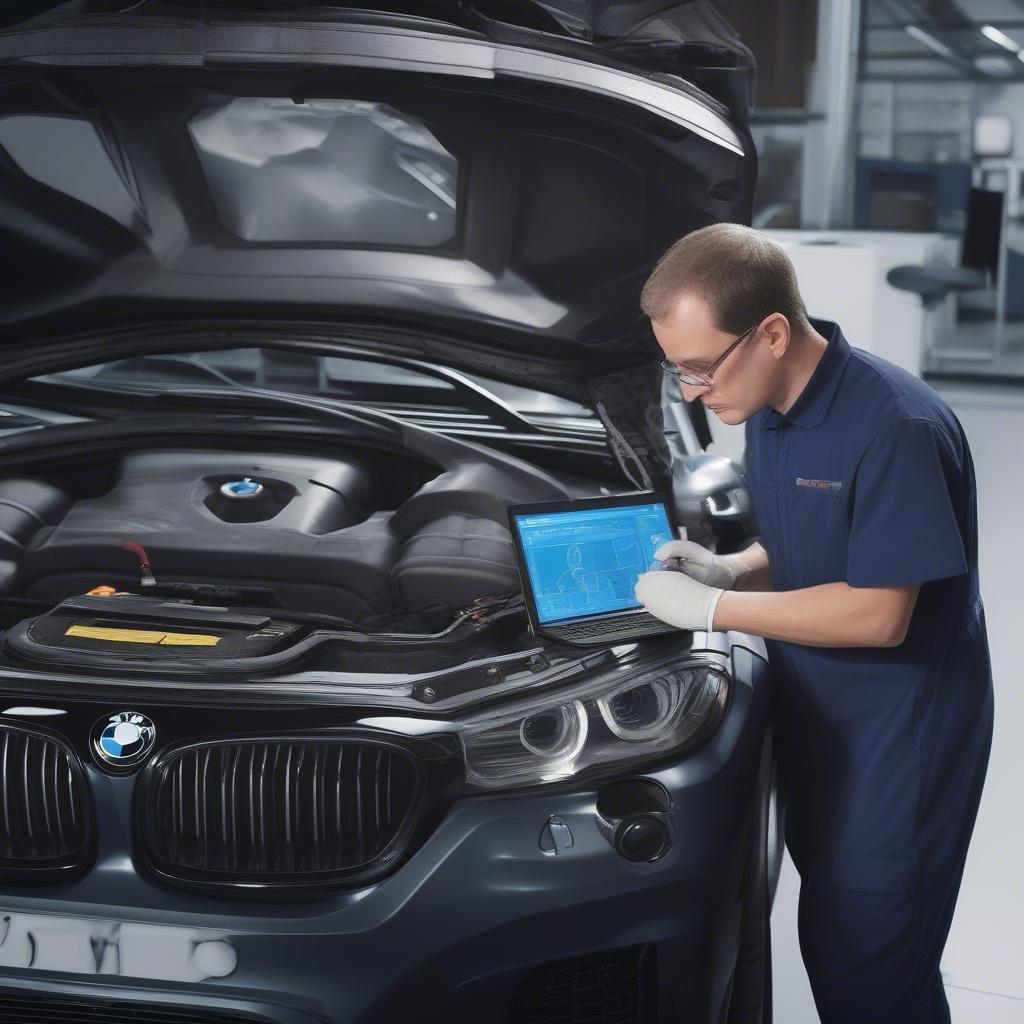 Kiểm tra hệ thống điện BMW Interim Fervice