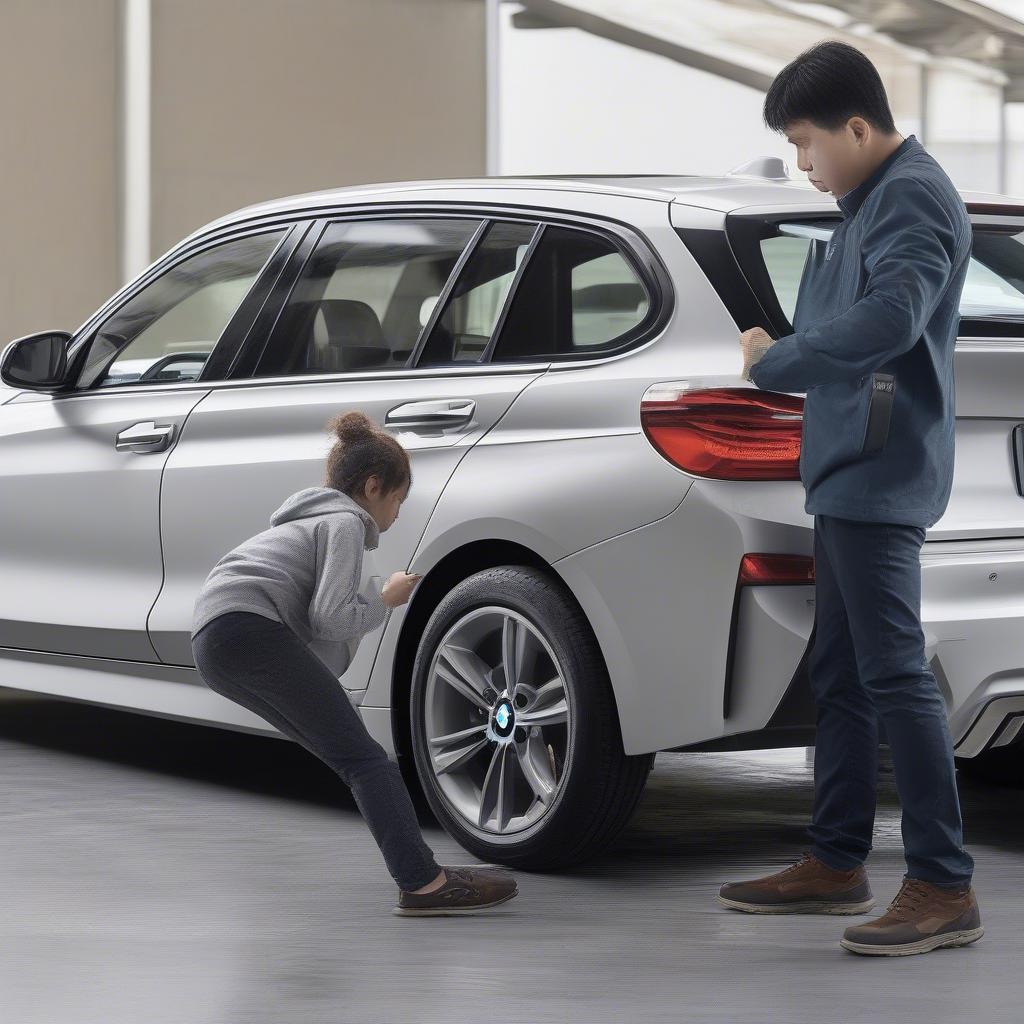 Kiểm tra khóa cửa BMW 320i