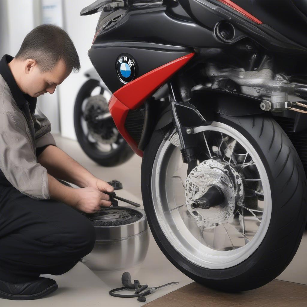 Kiểm tra vành BMW K1200S