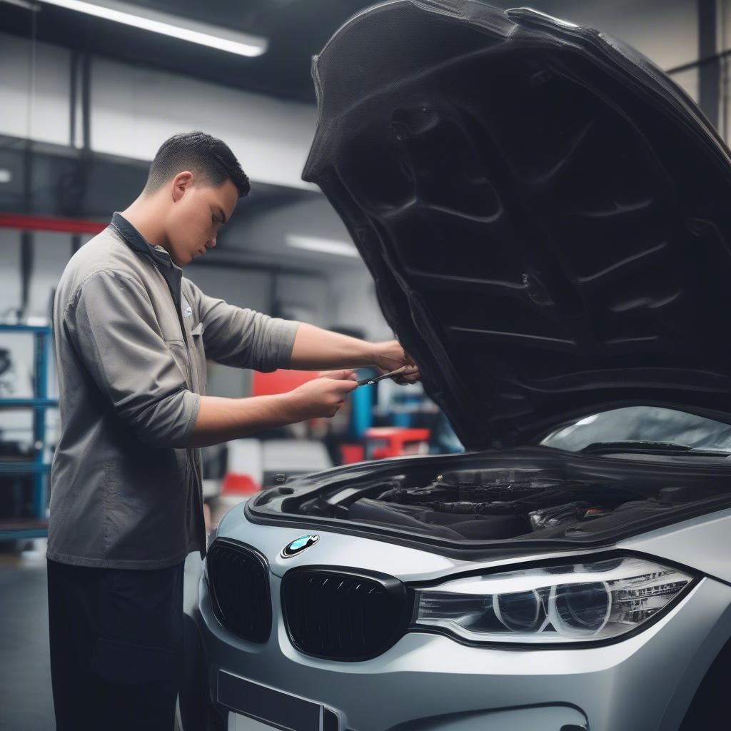 Kiểm tra xe BMW cũ