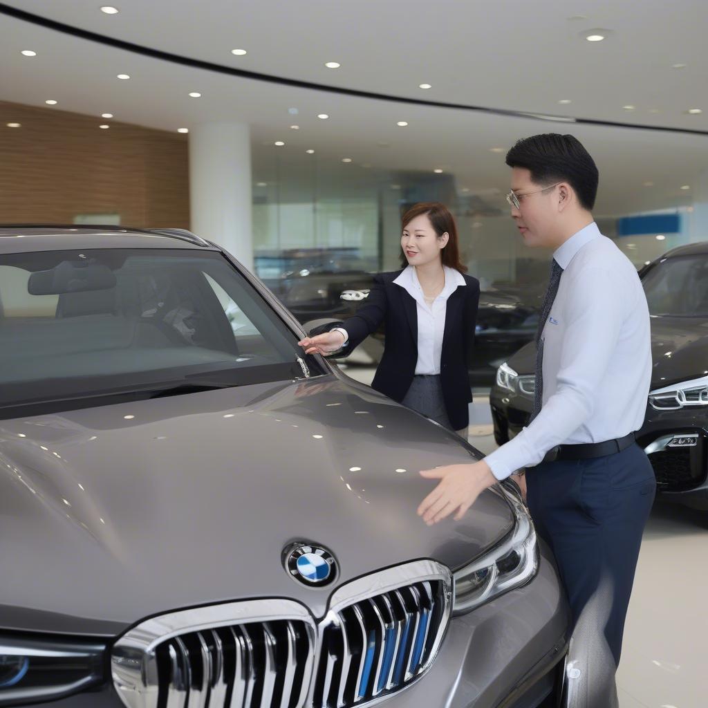 Lái thử BMW tại Cầu Giấy