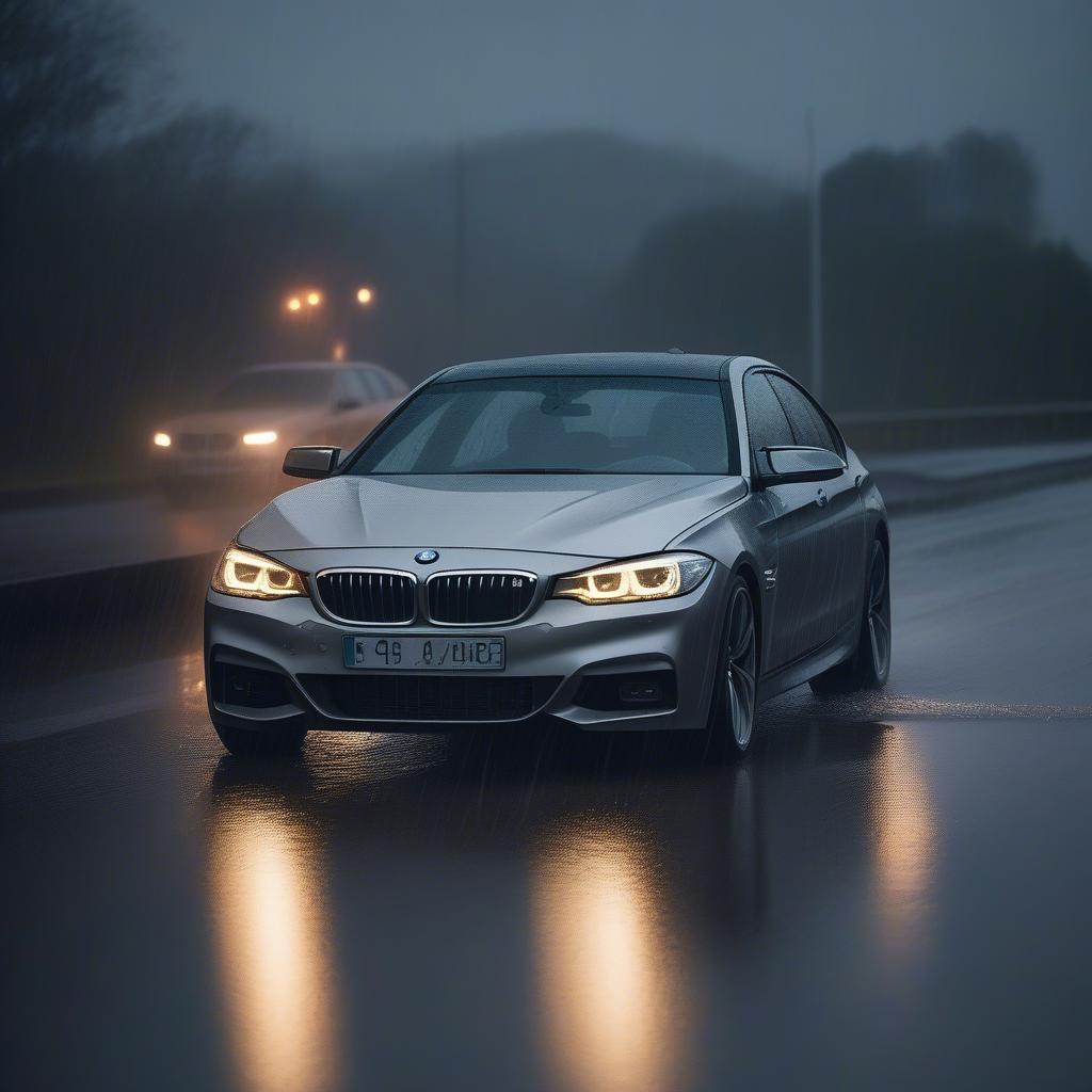 Lái xe BMW dưới trời mưa: An toàn và Phong cách