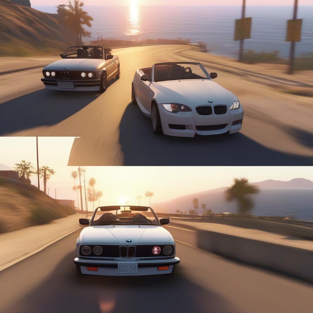 Lái xe BMW mui trần trong GTA 5