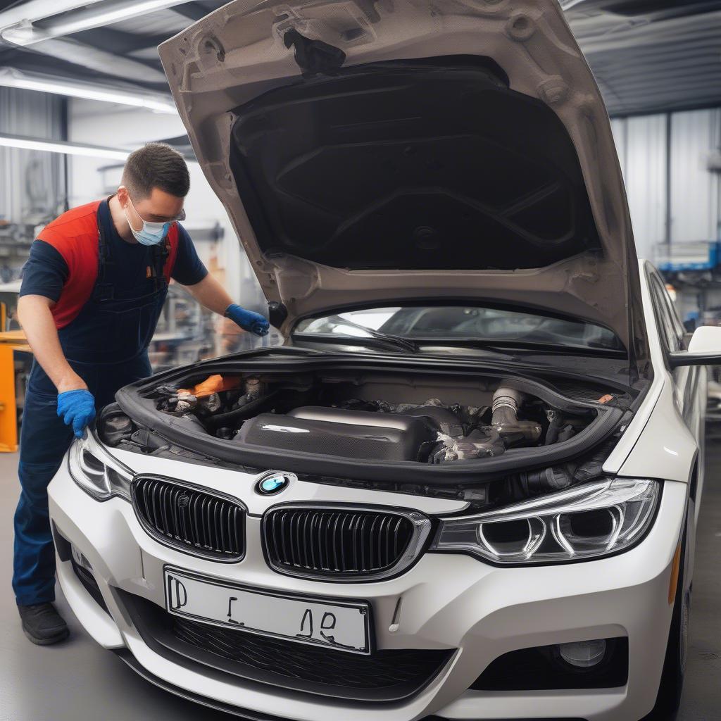 Lắp đặt BMW 320i Turbo Kit tại Cầu Giấy