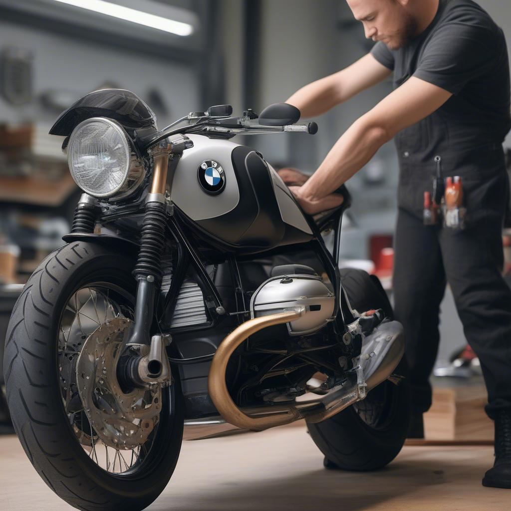 Lắp đặt BMW R nineT Single Seat Kit