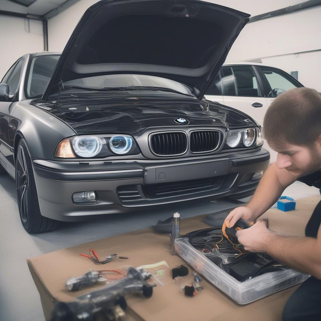 Lắp Đặt Loa BMW E39