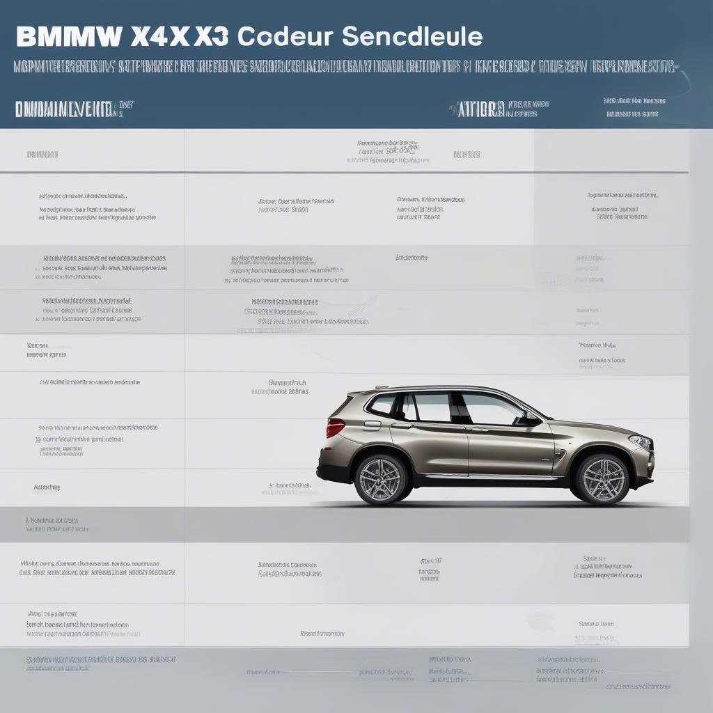 Lịch bảo dưỡng BMW X3 tại Úc