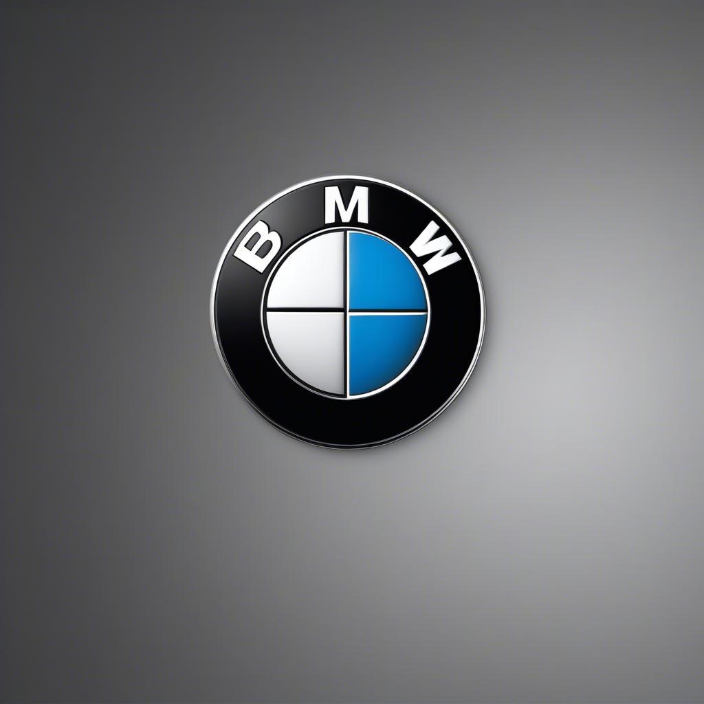 Logo BMW trên nền đen