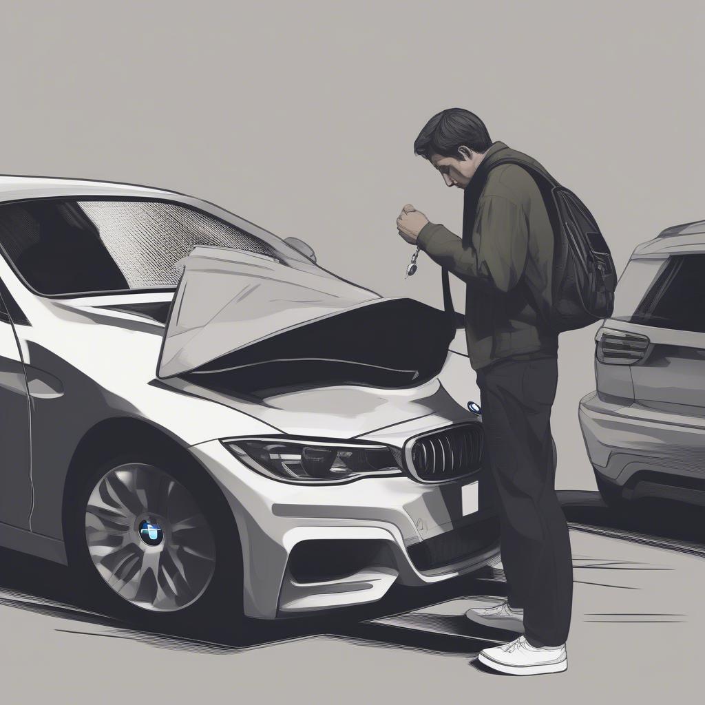 Kiểm tra kỹ xung quanh khi mất chìa khóa xe BMW