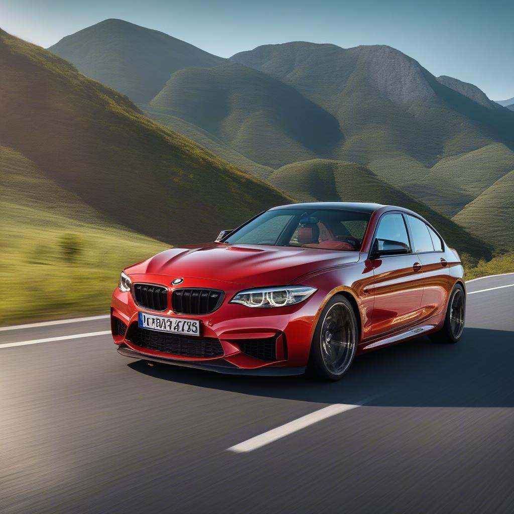 BMW M Series Màu Đỏ Tươi Năng Động