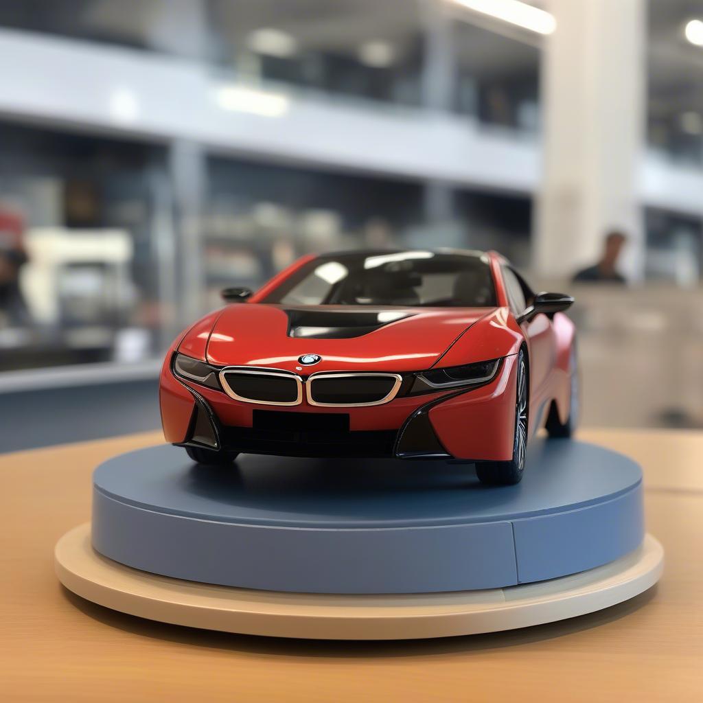 Mô hình BMW i8 1/24 màu đỏ