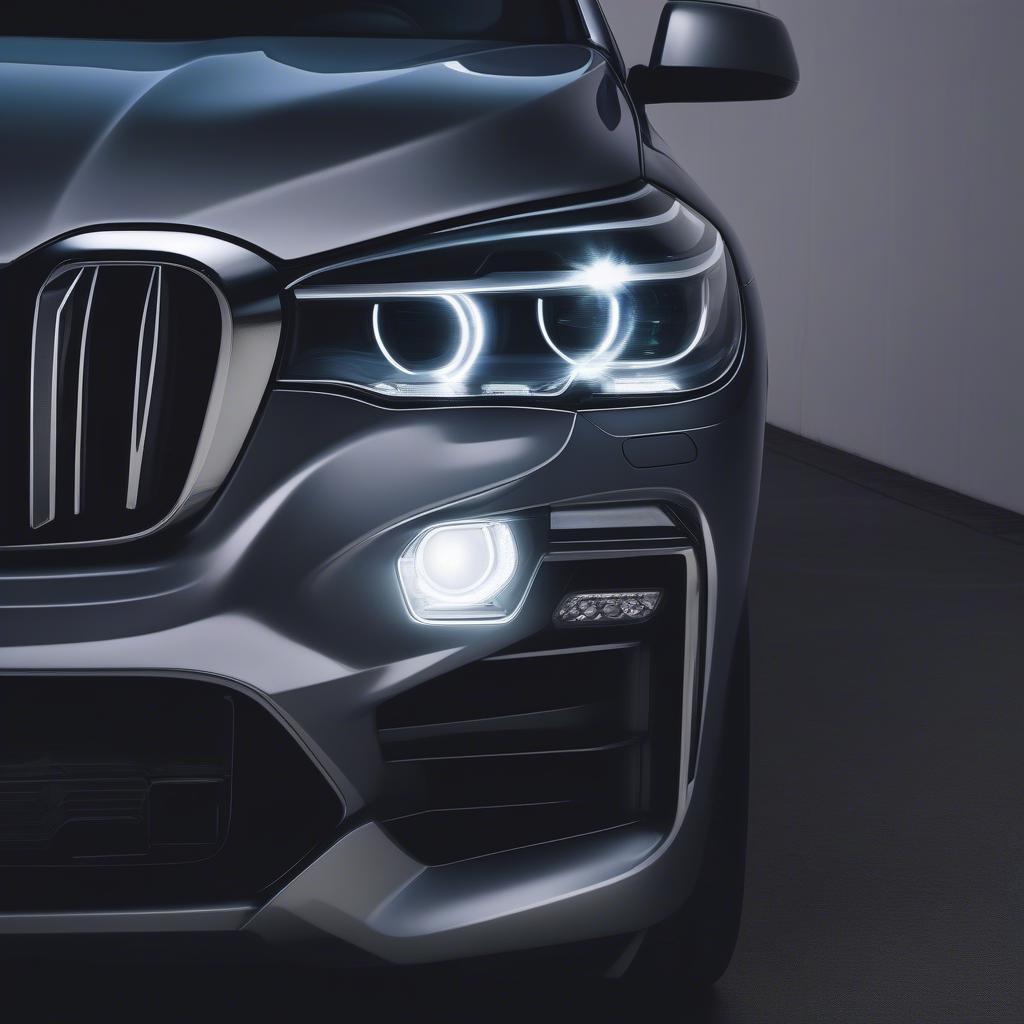 Nâng cấp đèn sương mù BMW X5 lên đèn LED