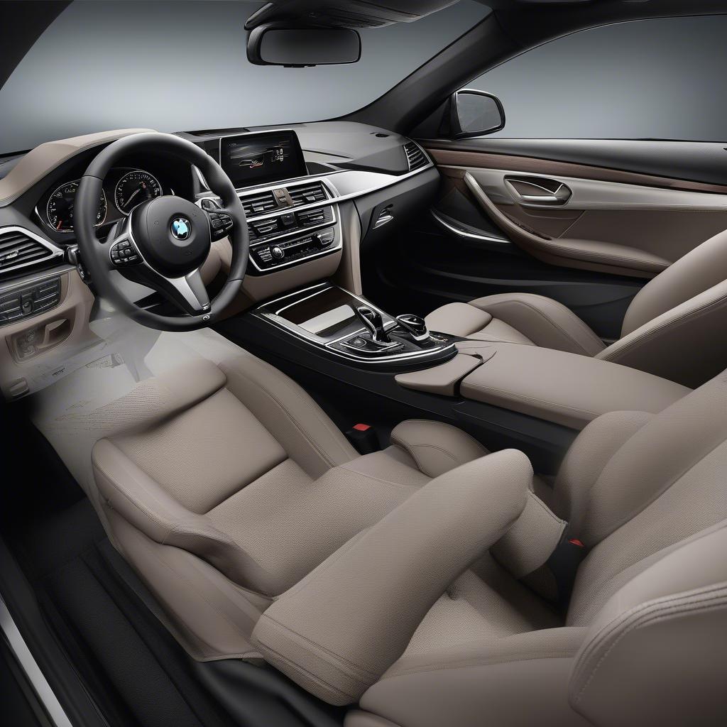 Nội thất BMW 4 chỗ và Mercedes