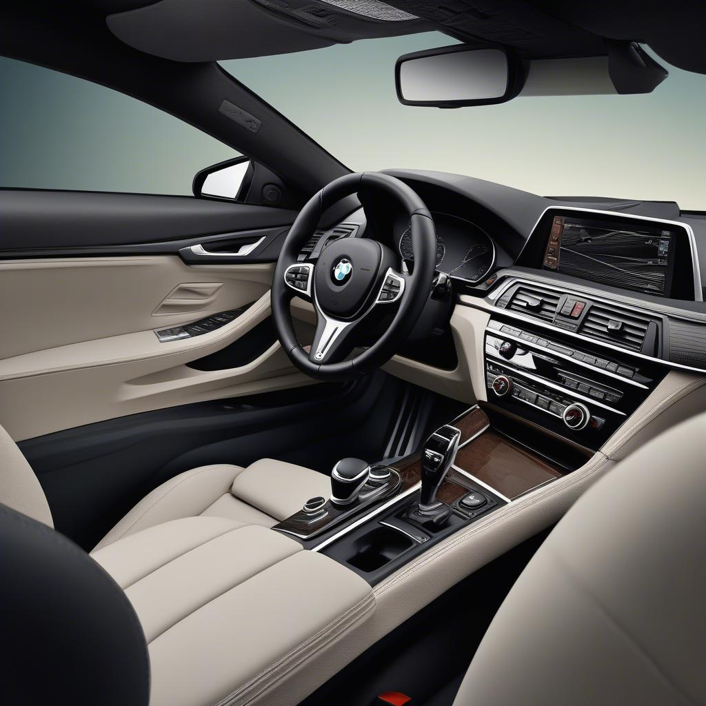 Nội thất sang trọng và hiện đại của BMW 6 Series