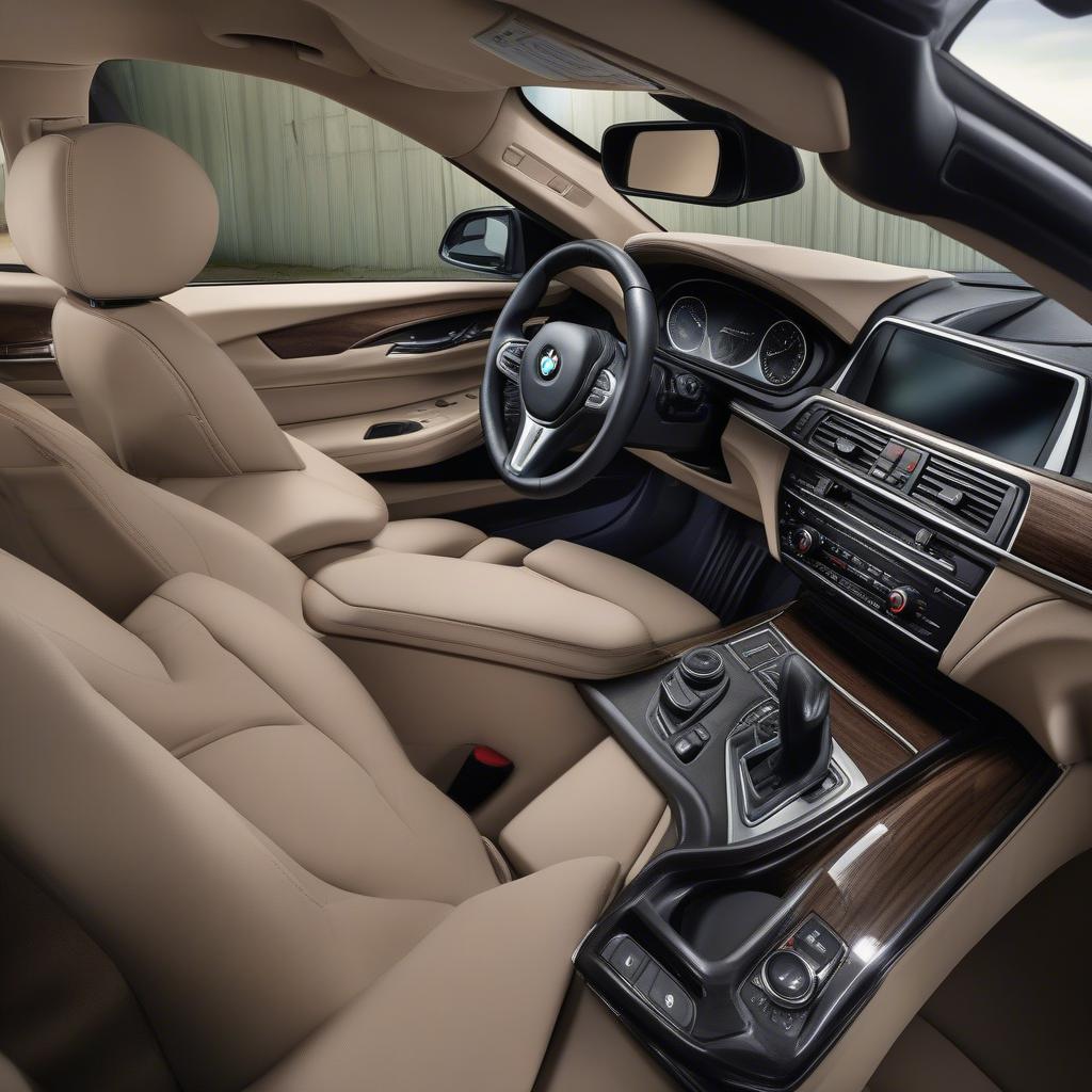 Nội thất BMW 640i 2017 hiện đại và tiện nghi