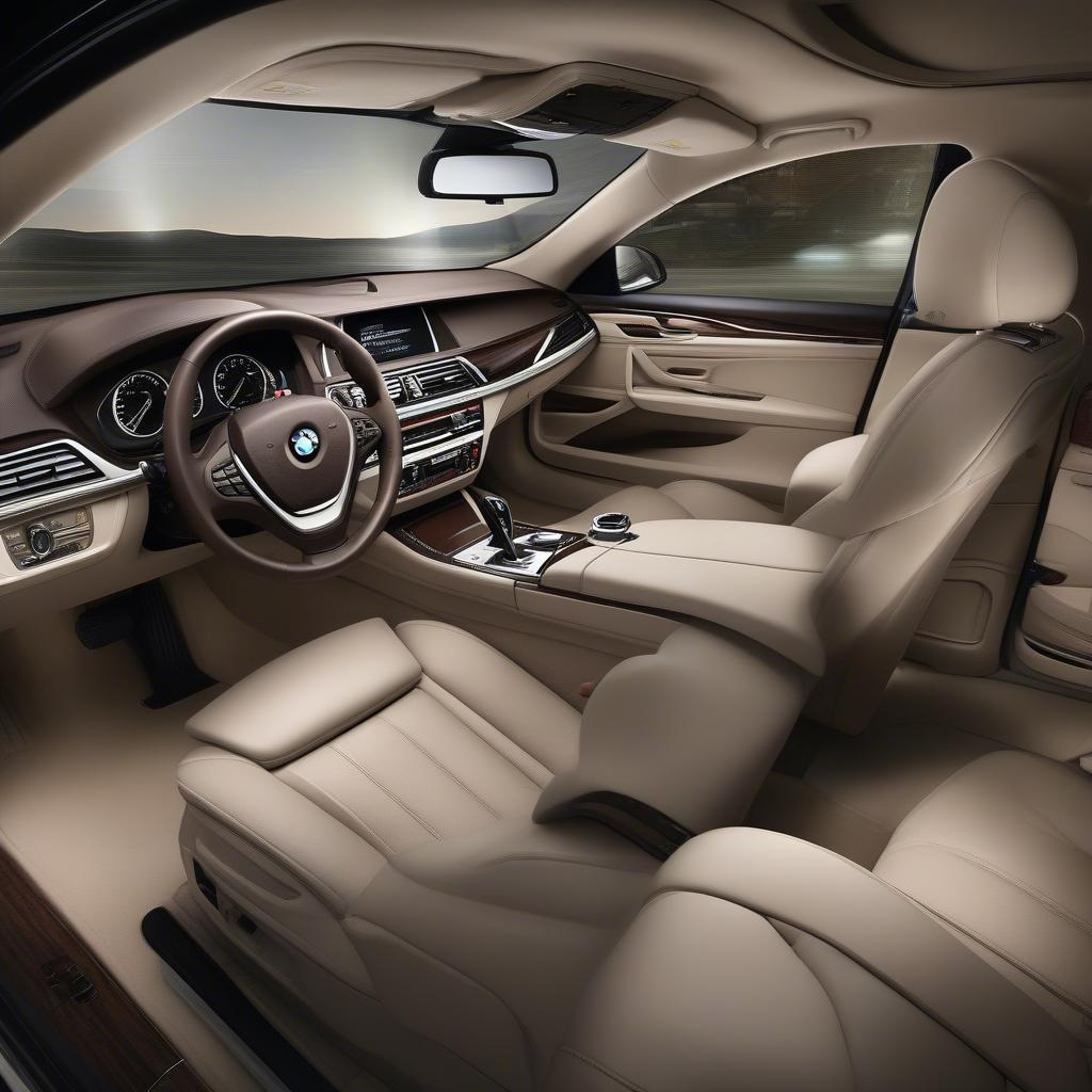 Nội thất BMW 750Li 2014