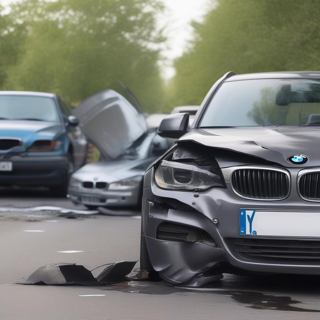 Phân tích hiện trường vụ tông xe BMW