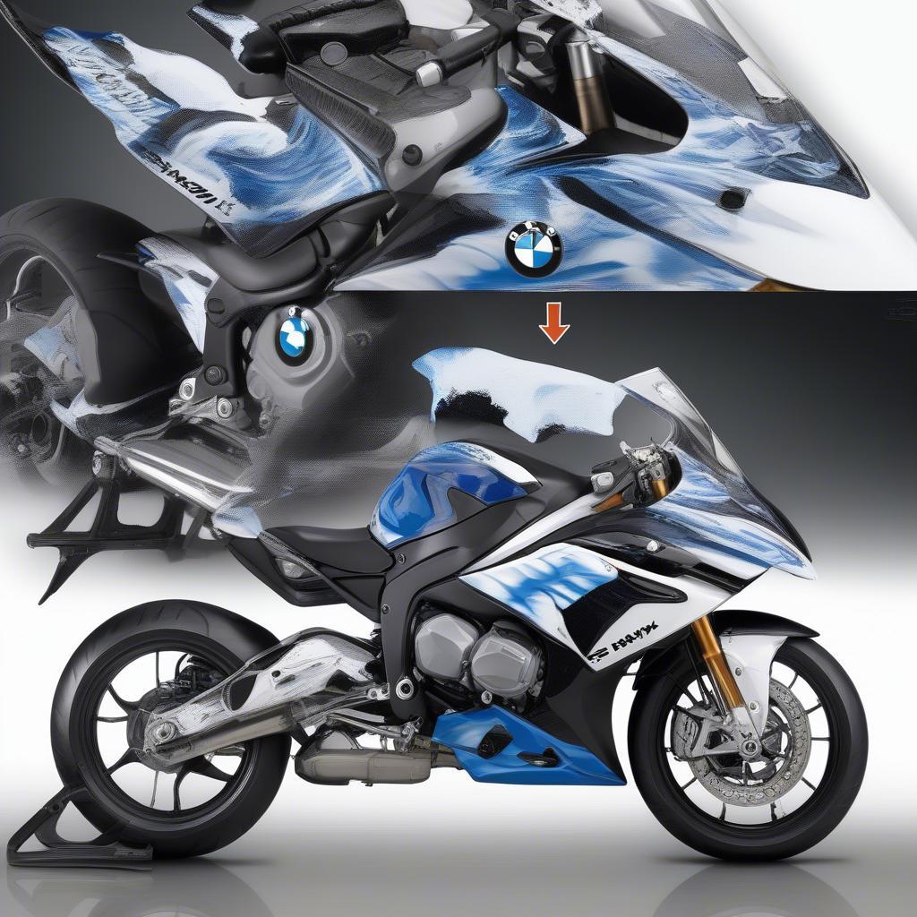 Quy Trình Dán Decal BMW HP4