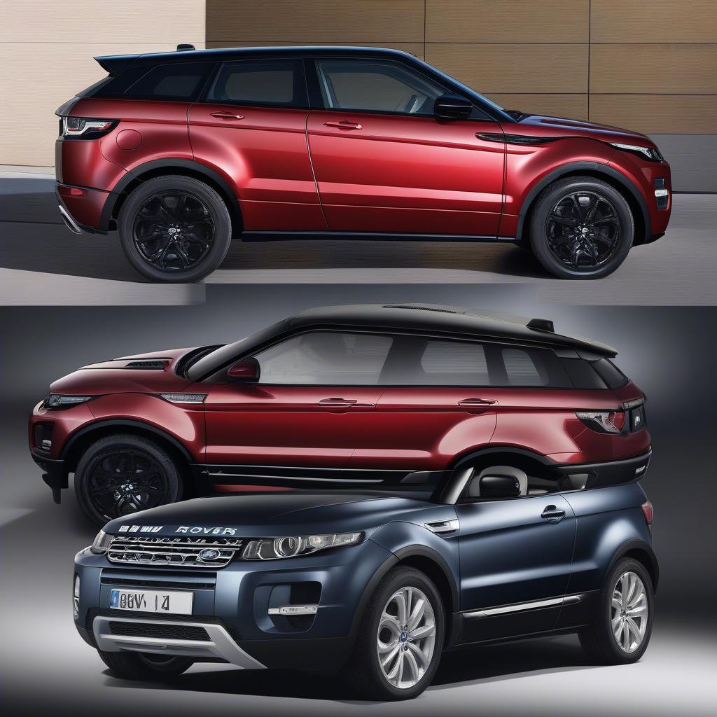 So sánh ngoại thất Range Rover Evoque và BMW X3