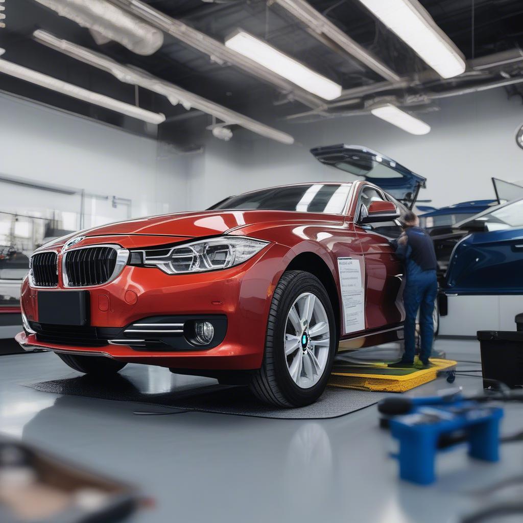 Reset service BMW 320i tại trung tâm dịch vụ