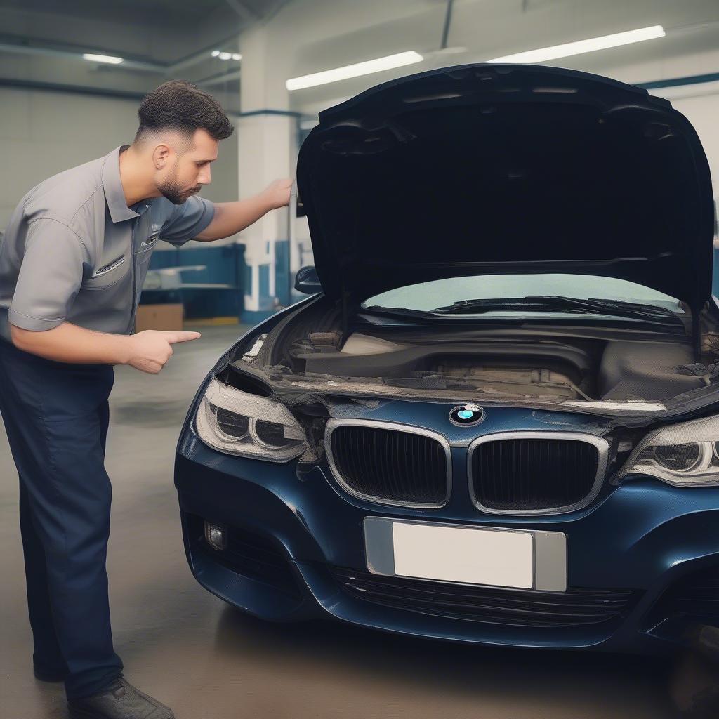 Rủi ro khi mua xe BMW tai nạn