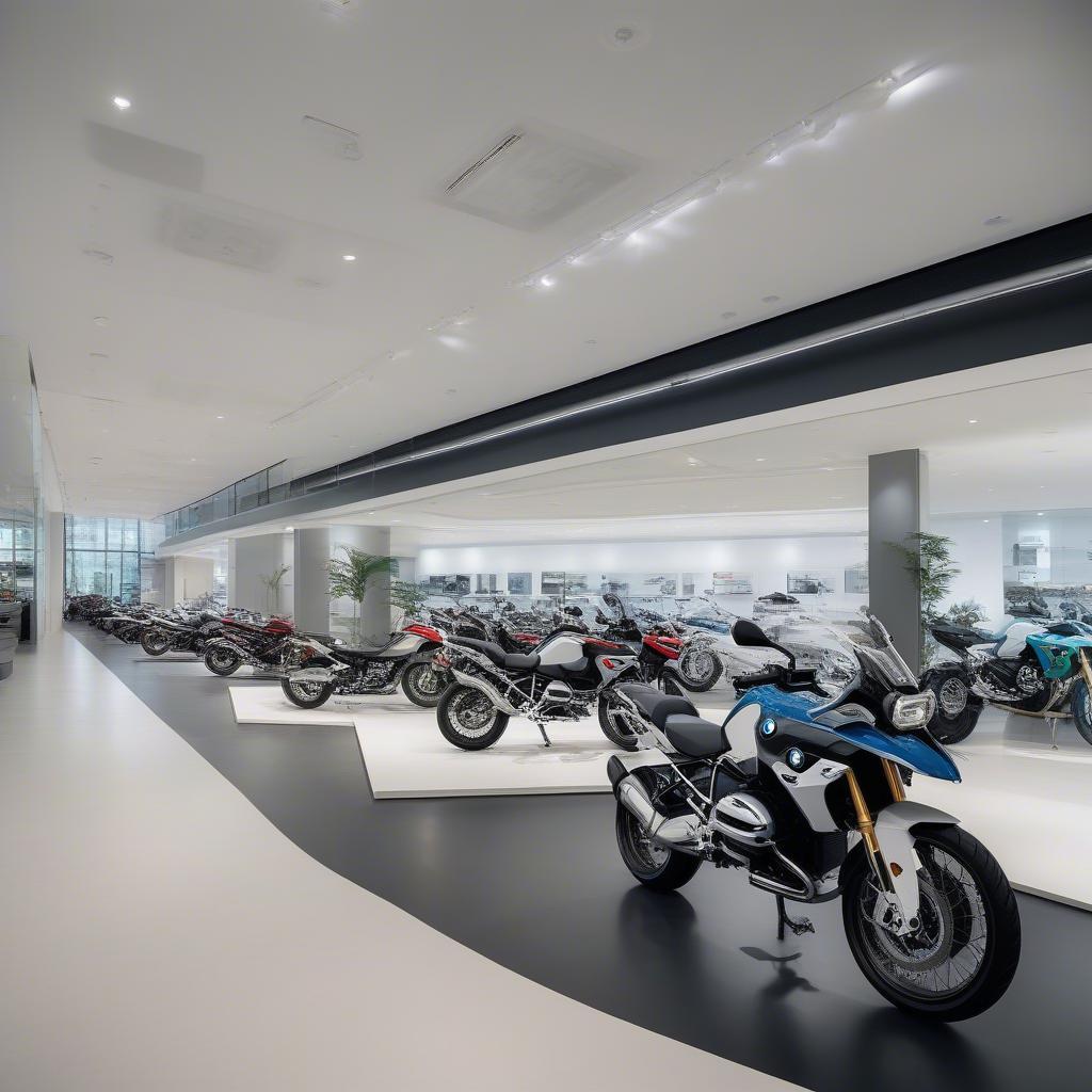 Showroom moto BMW Thaco hiện đại và sang trọng