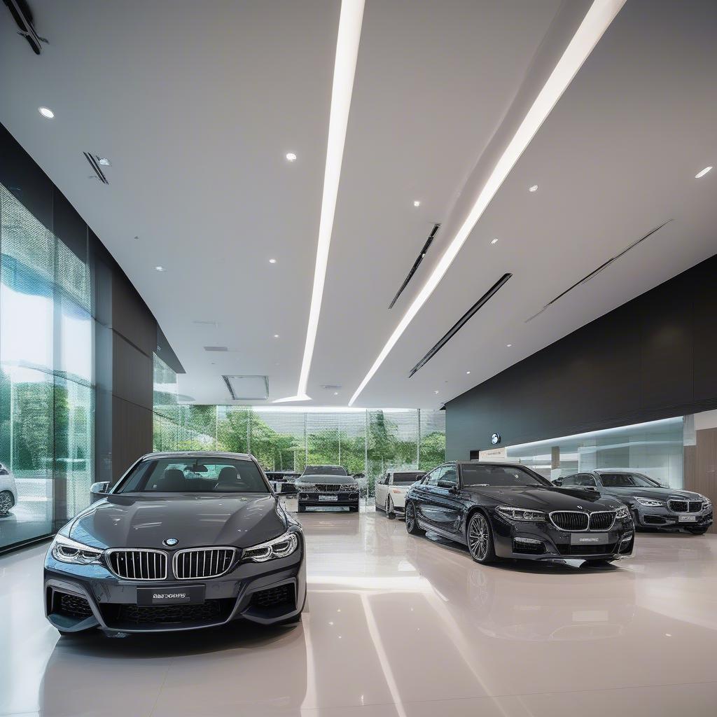 Showroom BMW Hà Nội hiện đại, sang trọng và đẳng cấp với đầy đủ các dòng xe mới nhất.