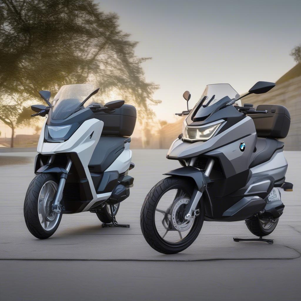 So sánh trực quan giữa BMW C 400 GT và C 400 X