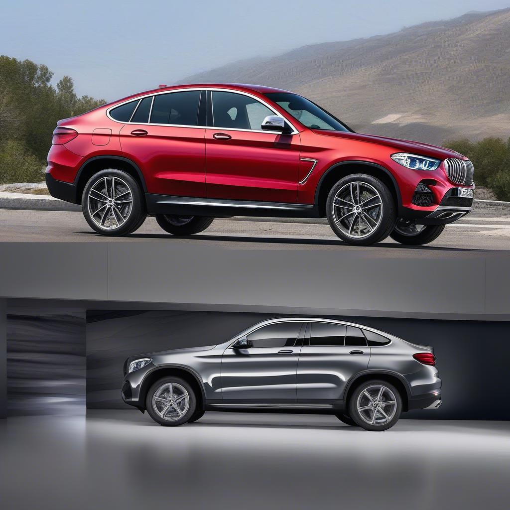 So sánh thiết kế BMW X4 và GLC250