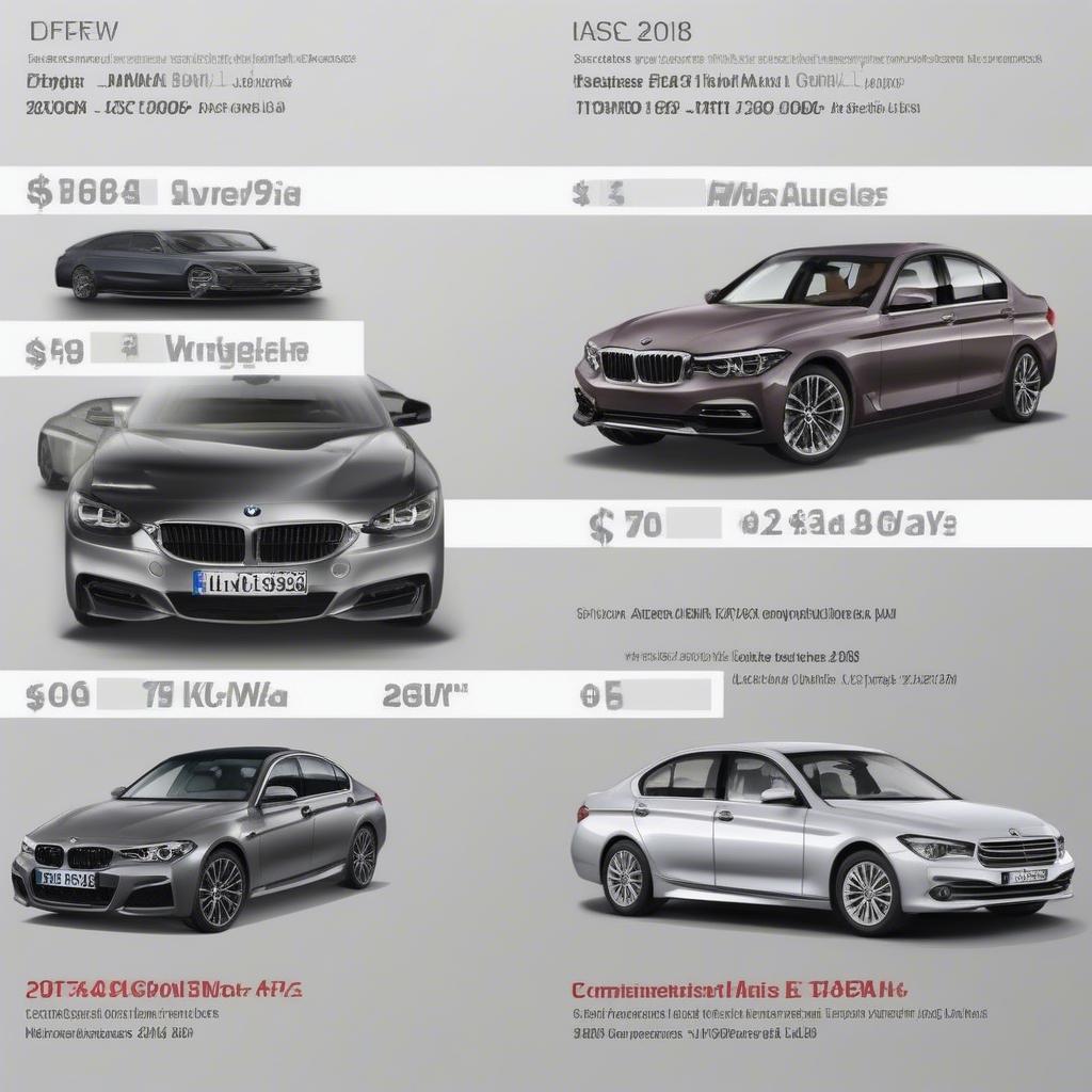 So sánh giá BMW 2018 với các dòng xe cùng phân khúc