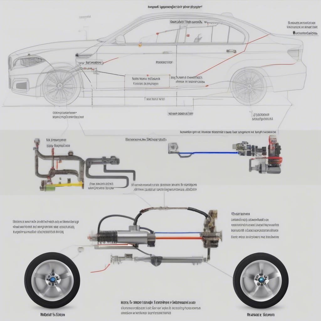 So sánh hệ thống lái BMW 523i: Hình ảnh so sánh trực quan giữa hệ thống lái điện tử và hệ thống lái thủy lực trên BMW 523i.