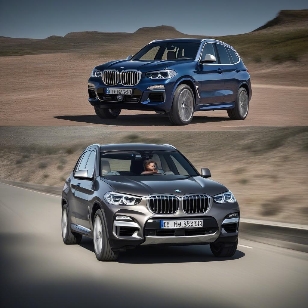 So sánh kích thước BMW X3 và X5