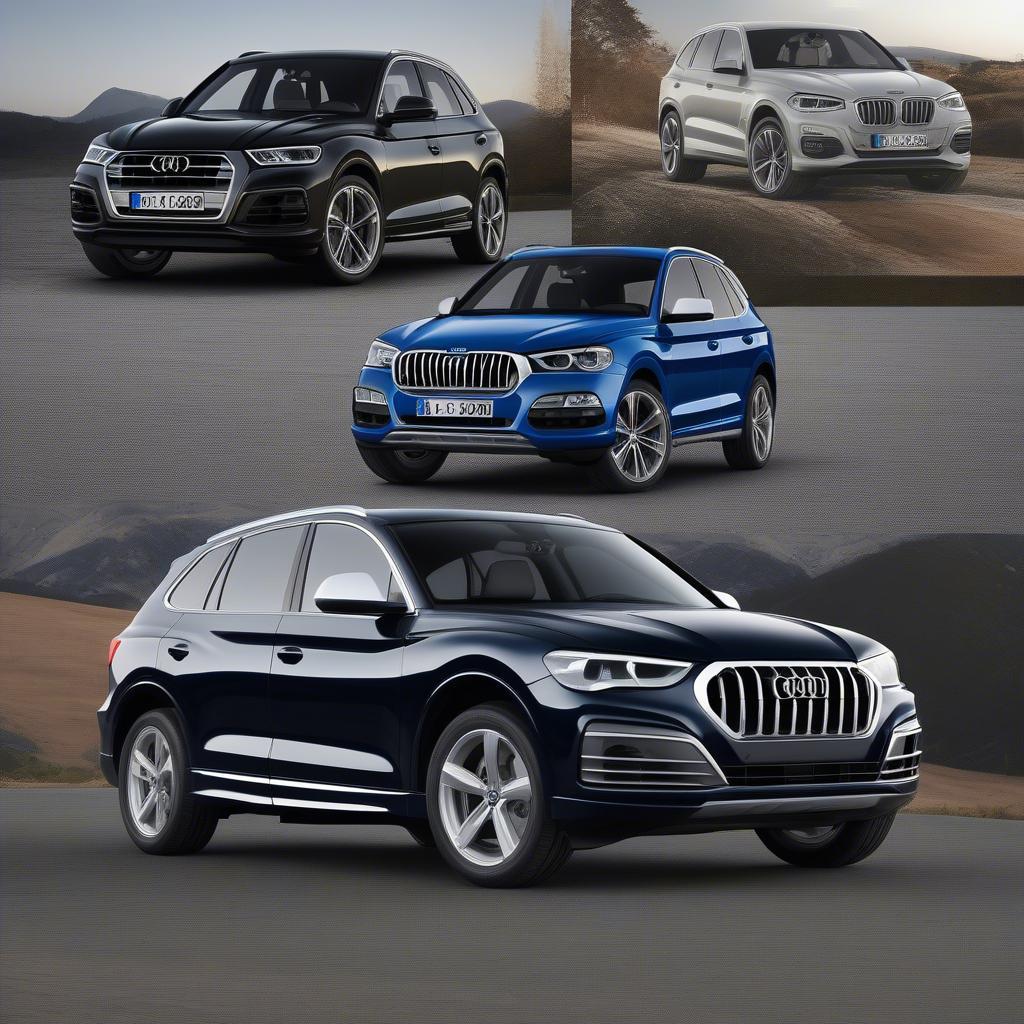 So sánh ngoại thất Audi Q5 và BMW X3