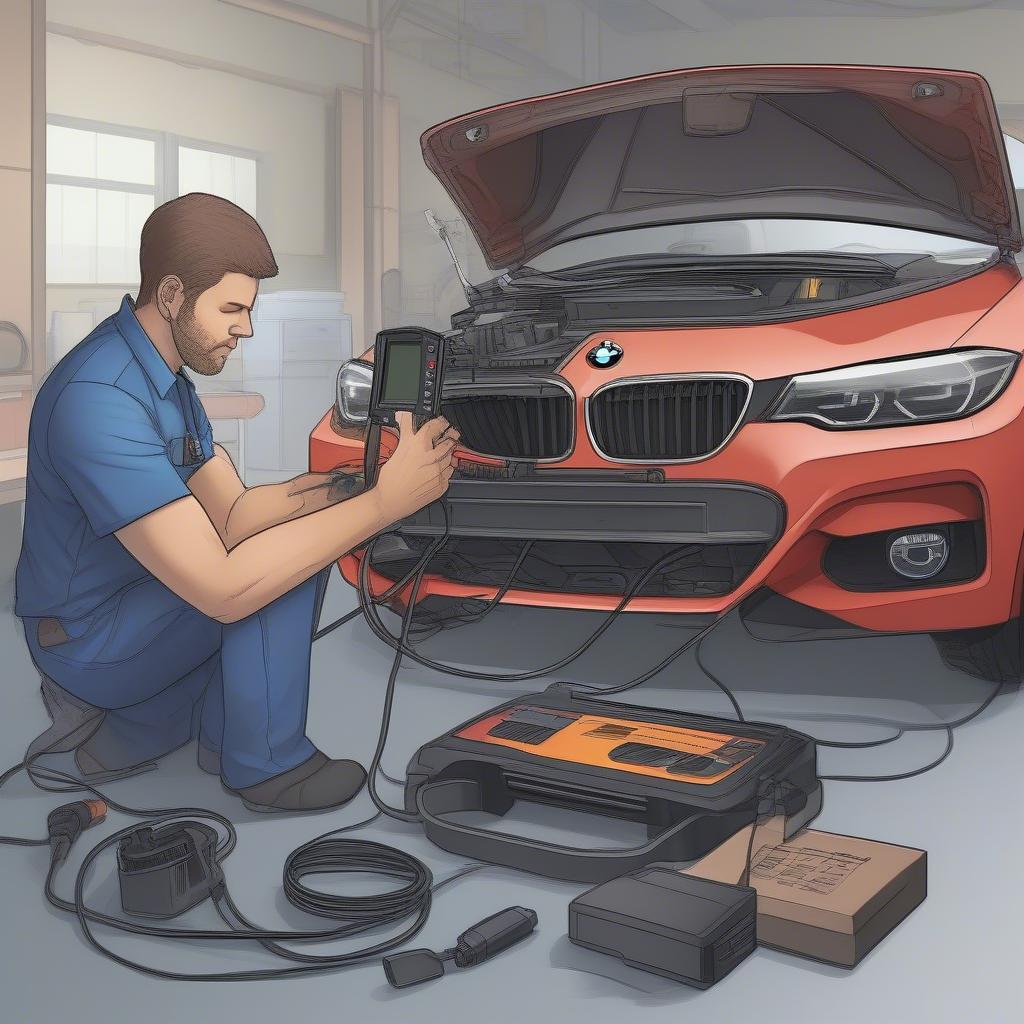 Sử dụng máy đọc mã lỗi BMW