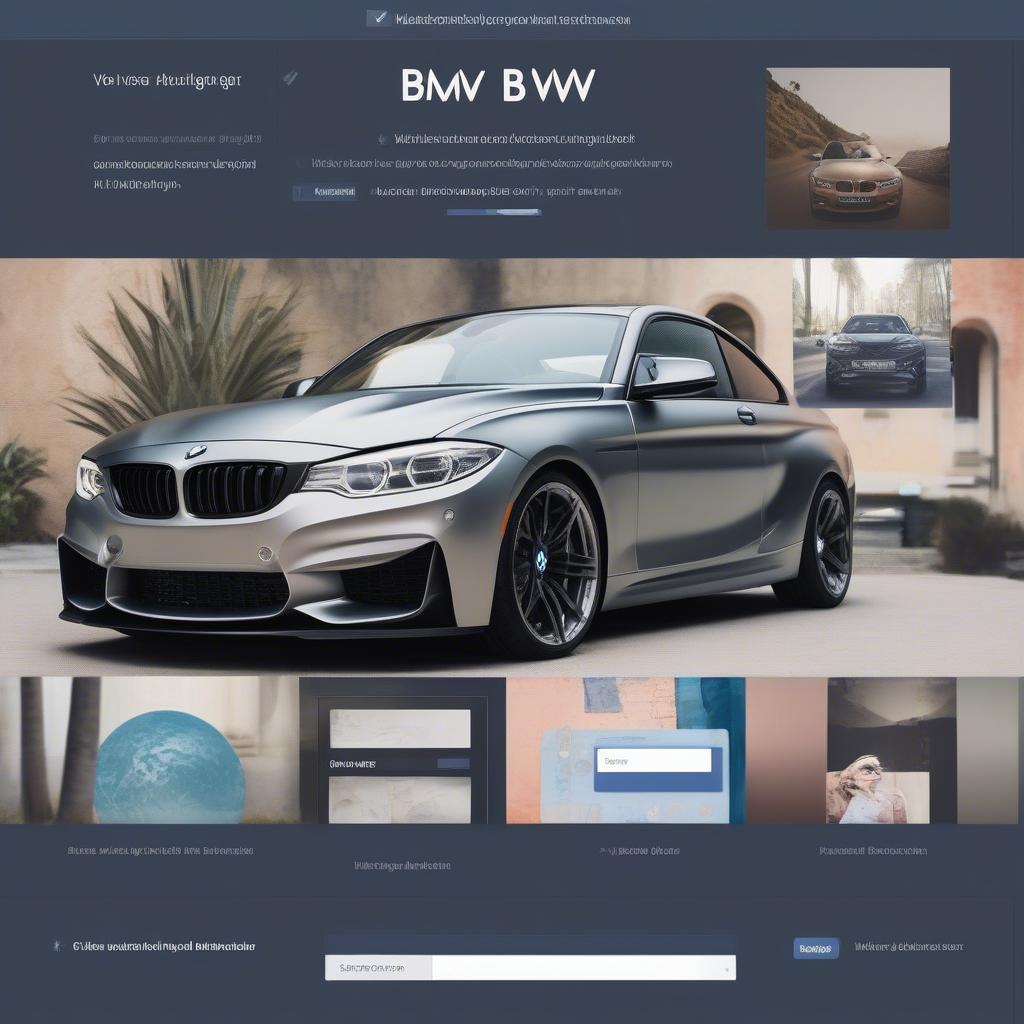 Hướng dẫn tạo ảnh bìa Facebook BMW với Canva