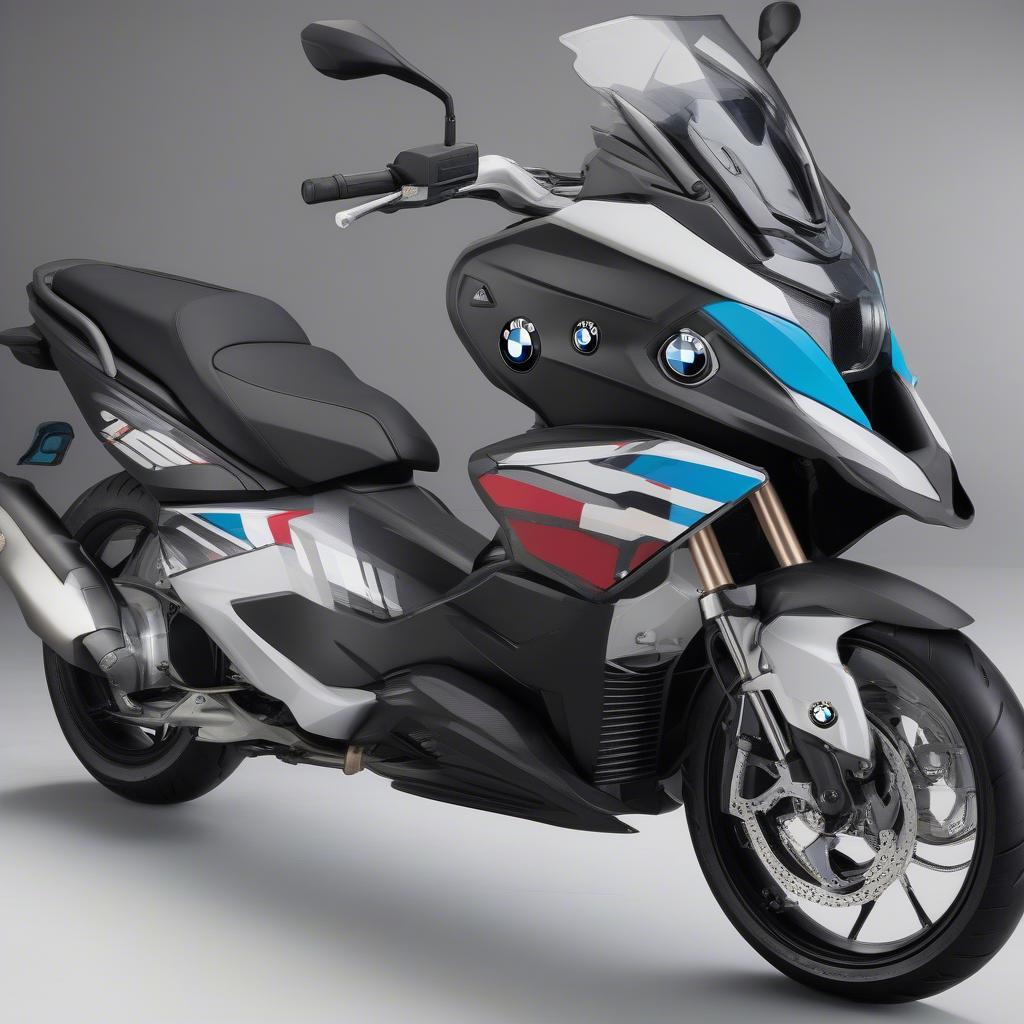 Tem xe BMW C400GT thể thao