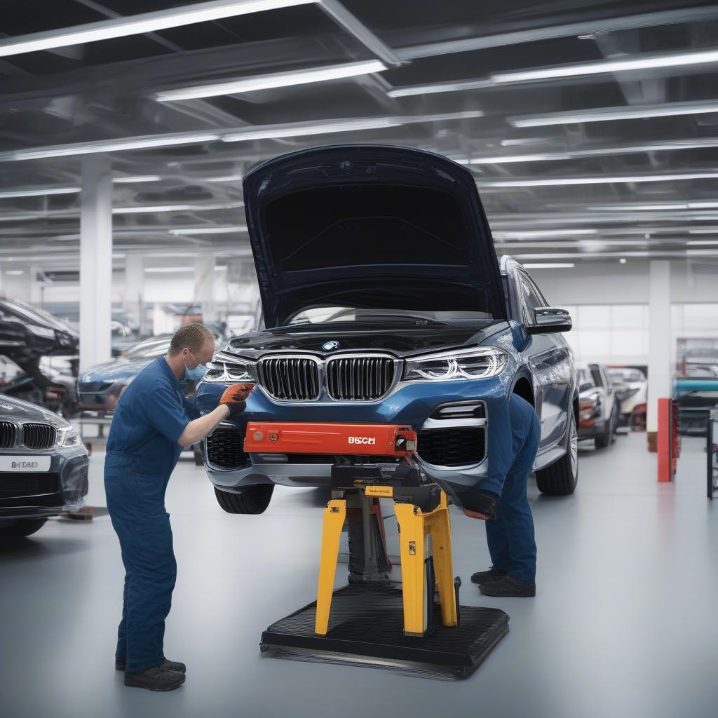 Thay bình Bosch tại BMW Cầu Giấy