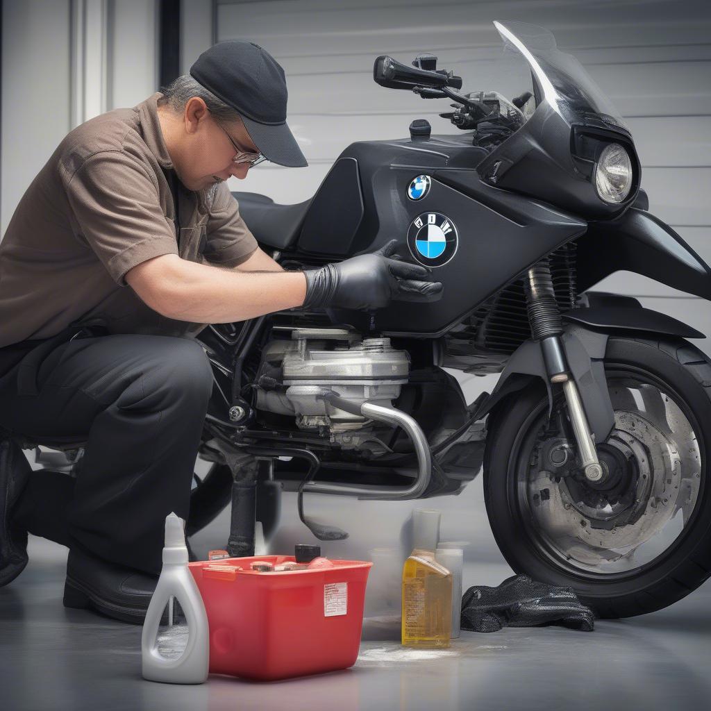 Thay dầu nhớt cho BMW K75 và K100