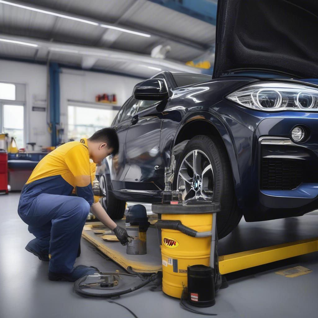 Thay dầu nhớt Pennzoil tại BMW Cầu Giấy