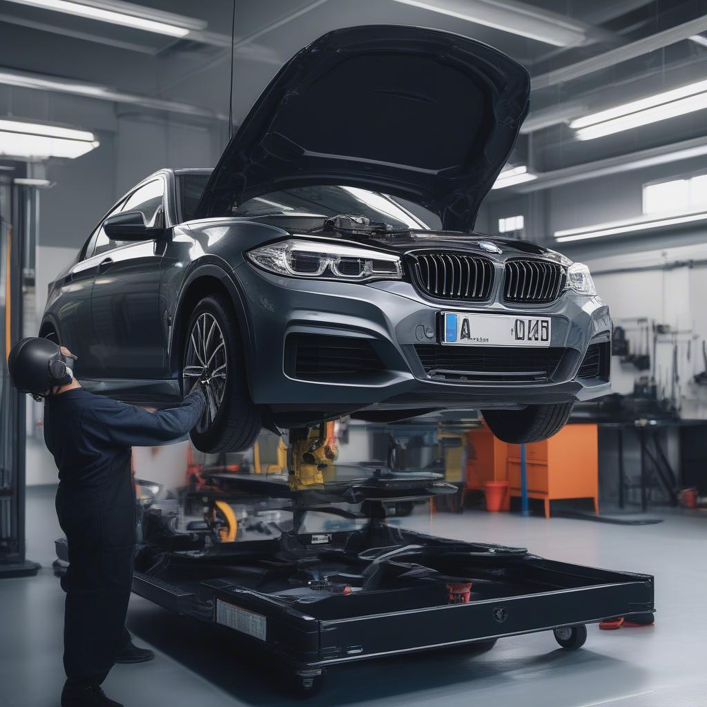 Thay Thế Cụm Điều Khiển Ánh Sáng BMW Tại Xưởng Dịch Vụ