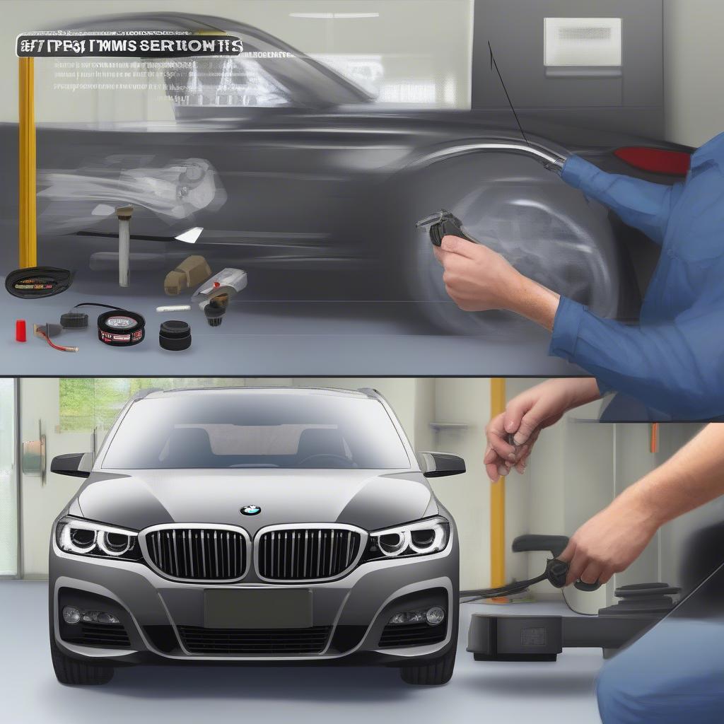 Thay thế cảm biến TPMS BMW