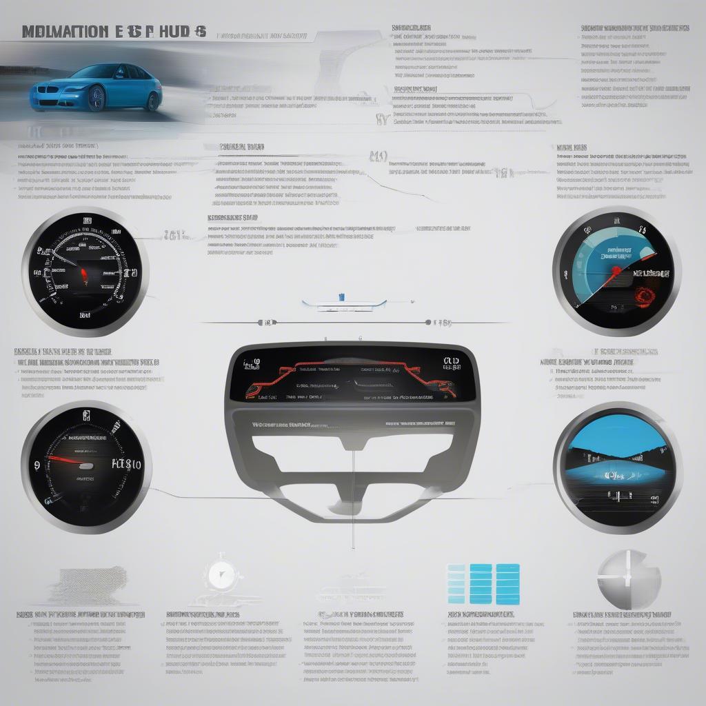 Thông tin hiển thị trên HUD BMW E90