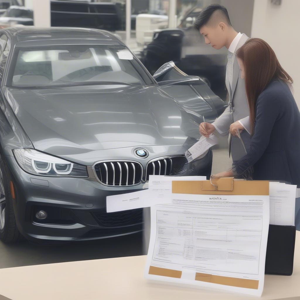 Hình ảnh thu xe BMW cũ a cô gái Đoạn Mạnh Hải