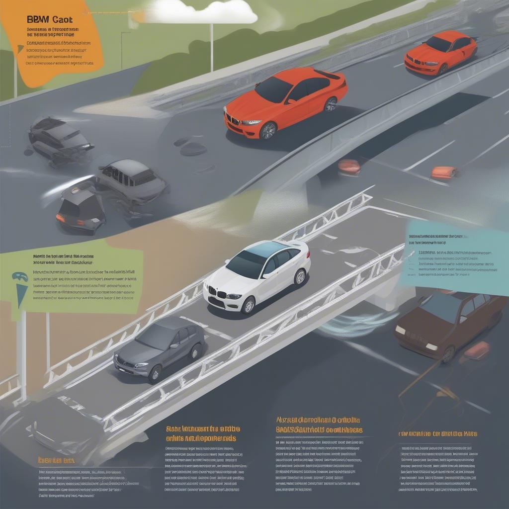 Tình huống thường gặp khi xe BMW lao xuống cầu